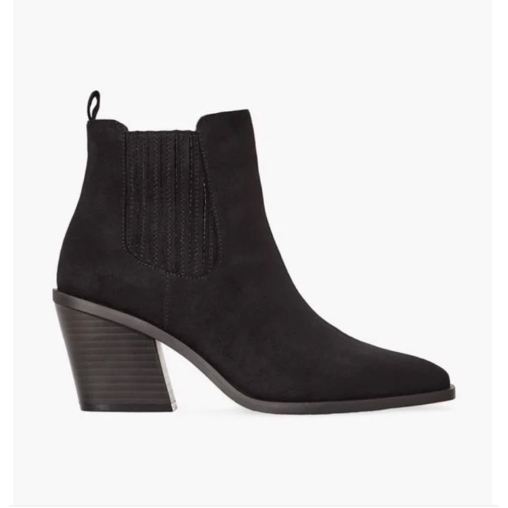 Black Western Bootie